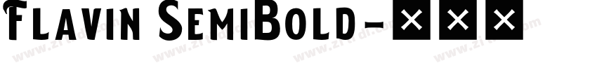 Flavin SemiBold字体转换